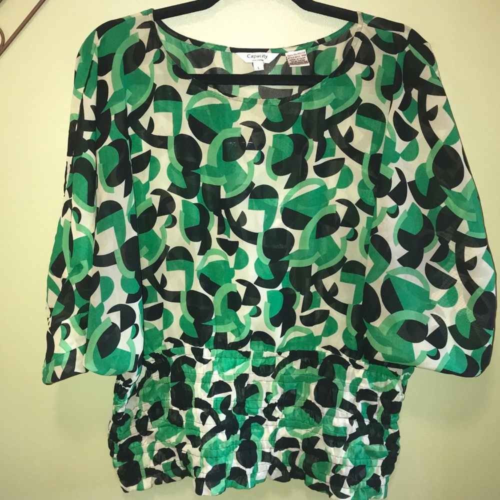 Capacity Unlimited Green/Black/White Sz L